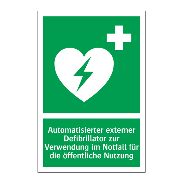 Automatisierter externer Defibrillator zur Verwendung im Notfall für die öffentliche Nutzung