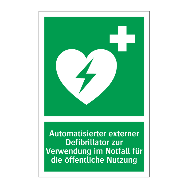 Automatisierter externer Defibrillator zur Verwendung im Notfall für die öffentliche Nutzung