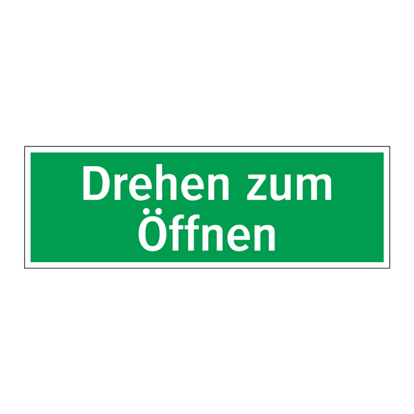 Drehen zum Öffnen