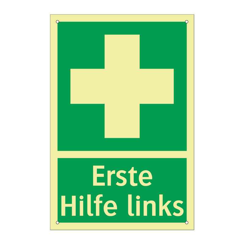 Erste Hilfe links