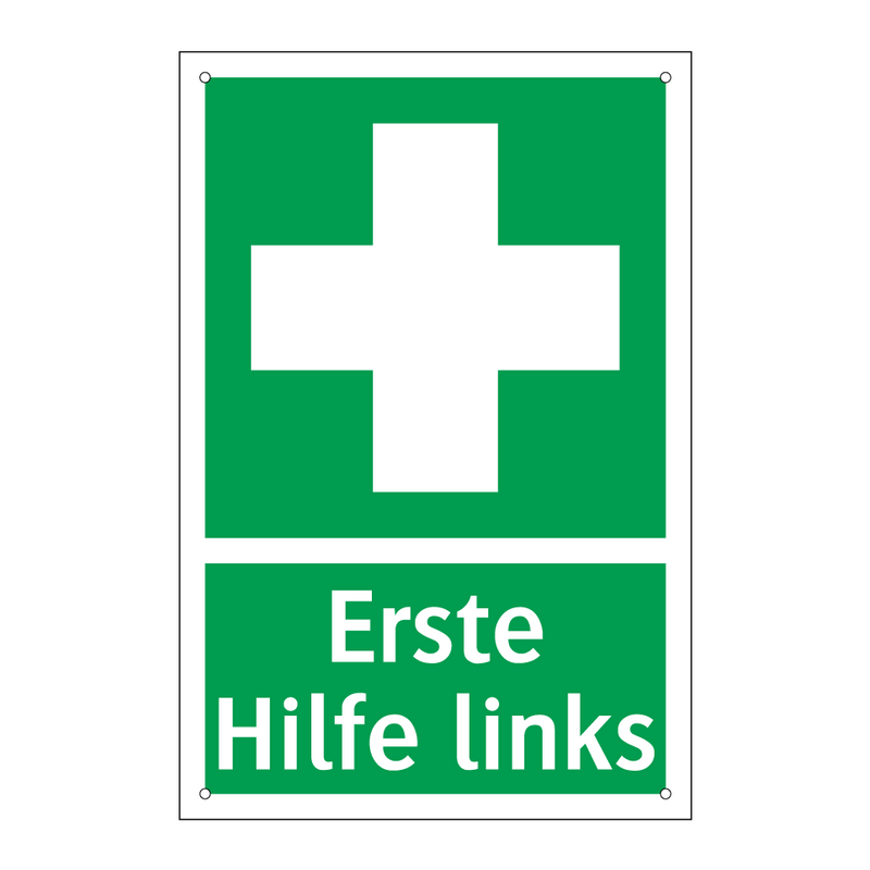 Erste Hilfe links