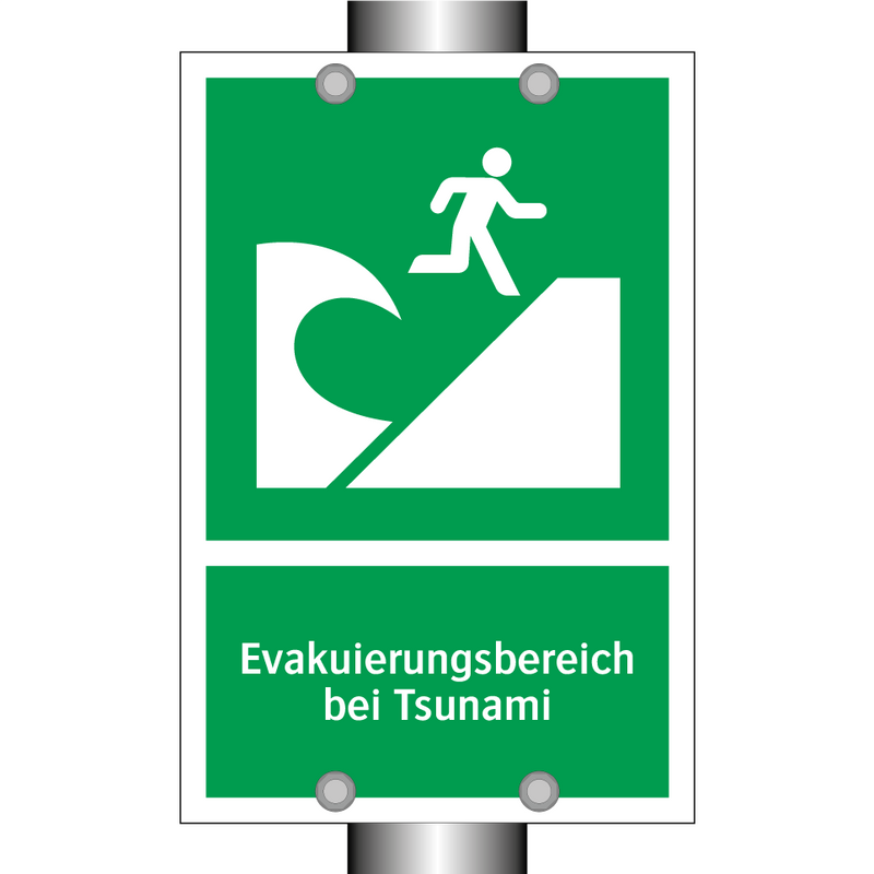 Evakuierungsbereich bei Tsunami