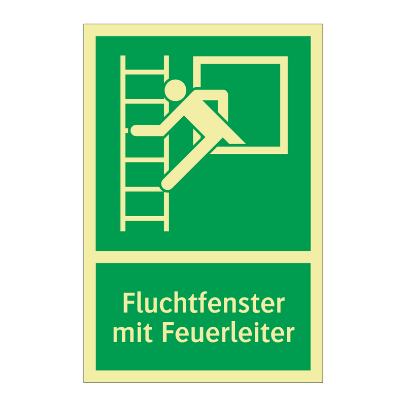 Fluchtfenster mit Feuerleiter