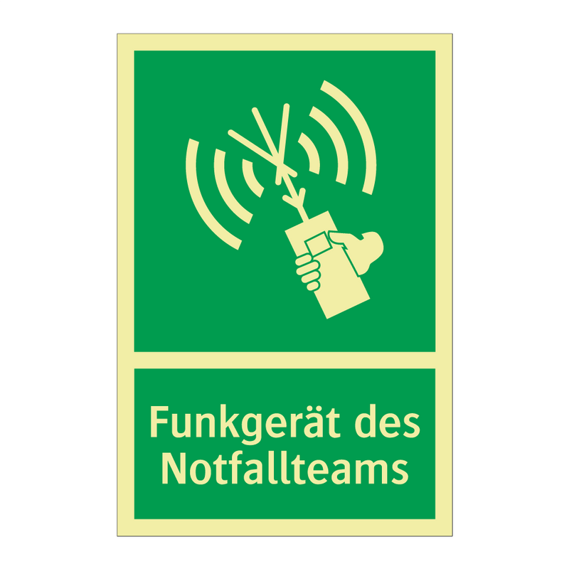 Funkgerät des Notfallteams