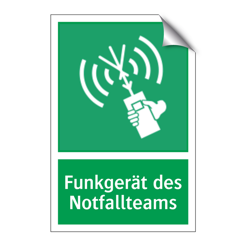 Funkgerät des Notfallteams