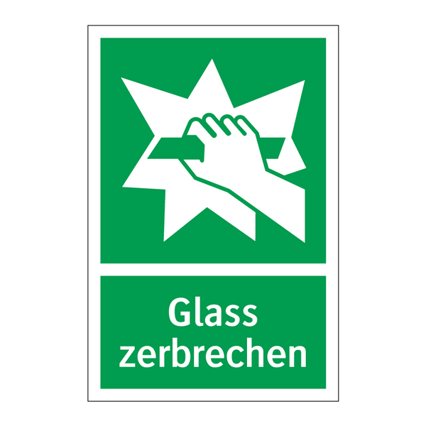 Glass zerbrechen