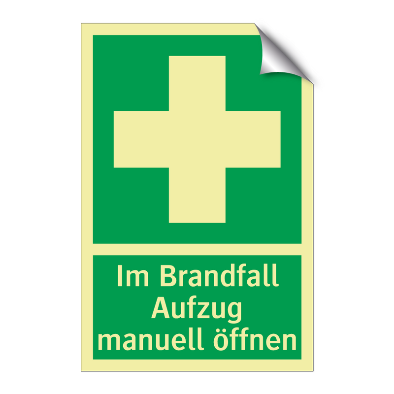 Im Brandfall Aufzug manuell öffnen