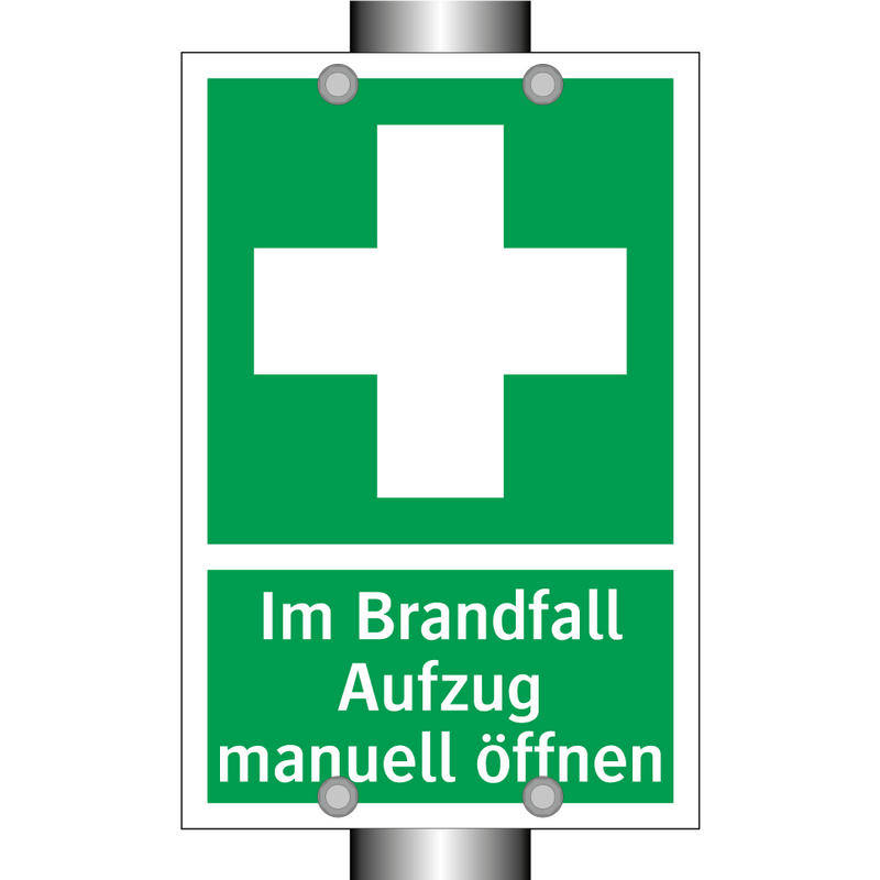 Im Brandfall Aufzug manuell öffnen