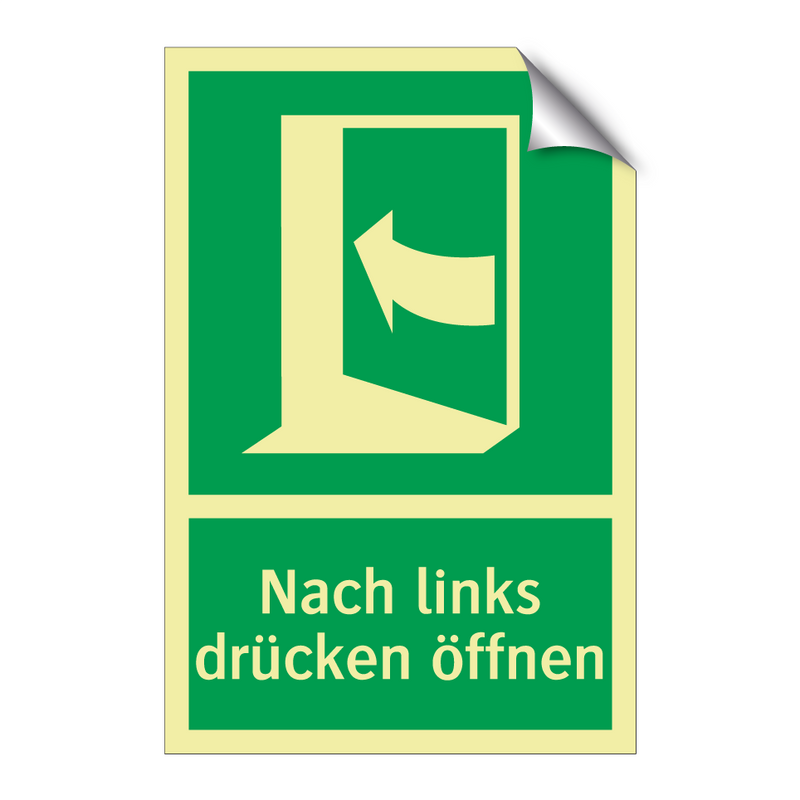 Nach links drücken öffnen