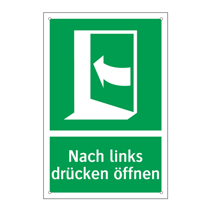 Nach links drücken öffnen