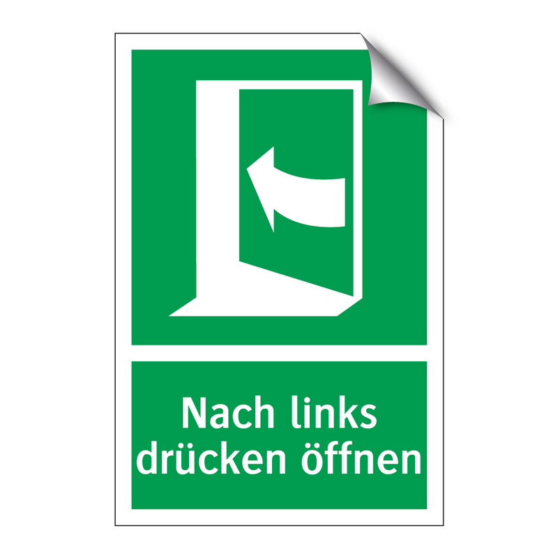 Nach links drücken öffnen