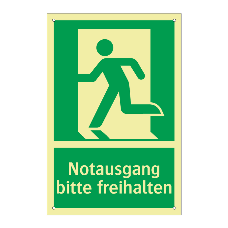 Notausgang bitte freihalten