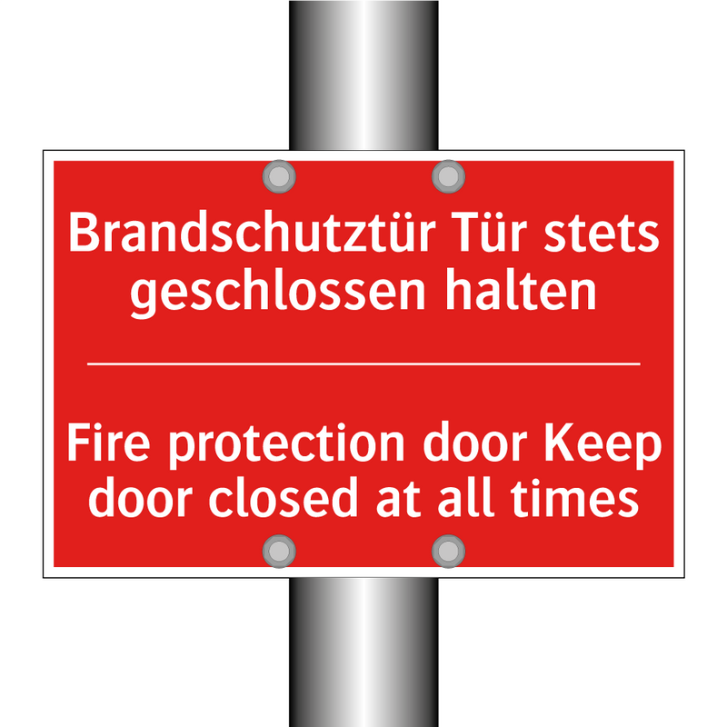 Brandschutztür Tür stets geschlossen /.../ - Fire protection door Keep door /.../