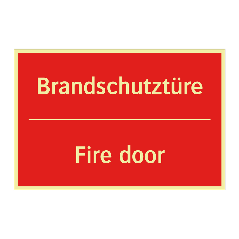 Brandschutztüre - Fire door