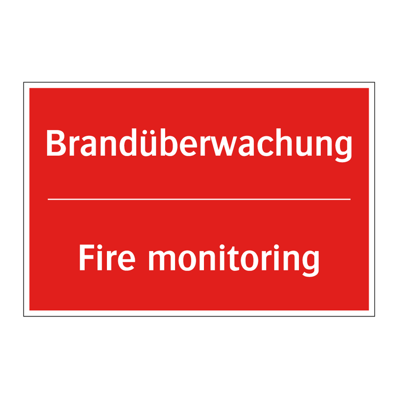 Brandüberwachung - Fire monitoring