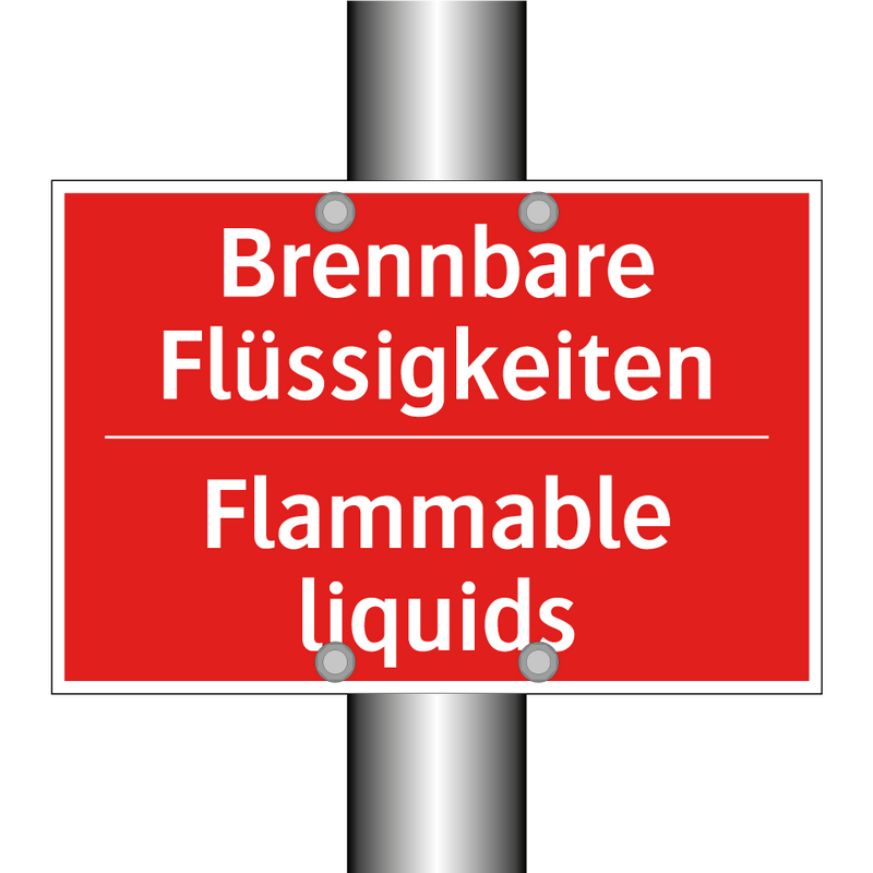 Brennbare Flüssigkeiten - Flammable liquids