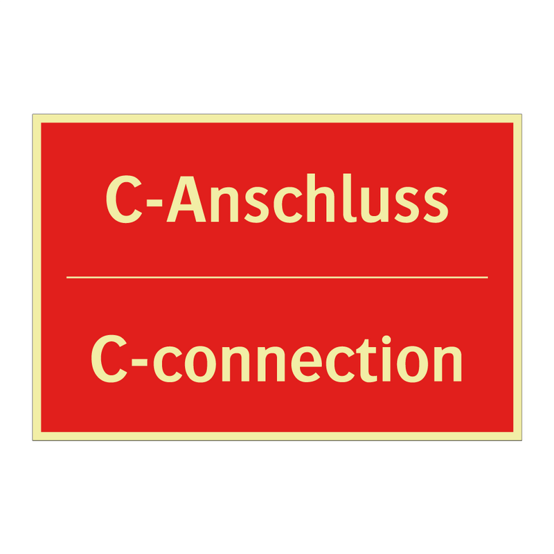 C-Anschluss - C-connection