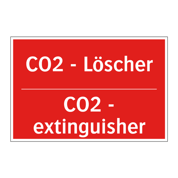 CO2 - Löscher - CO2 - extinguisher