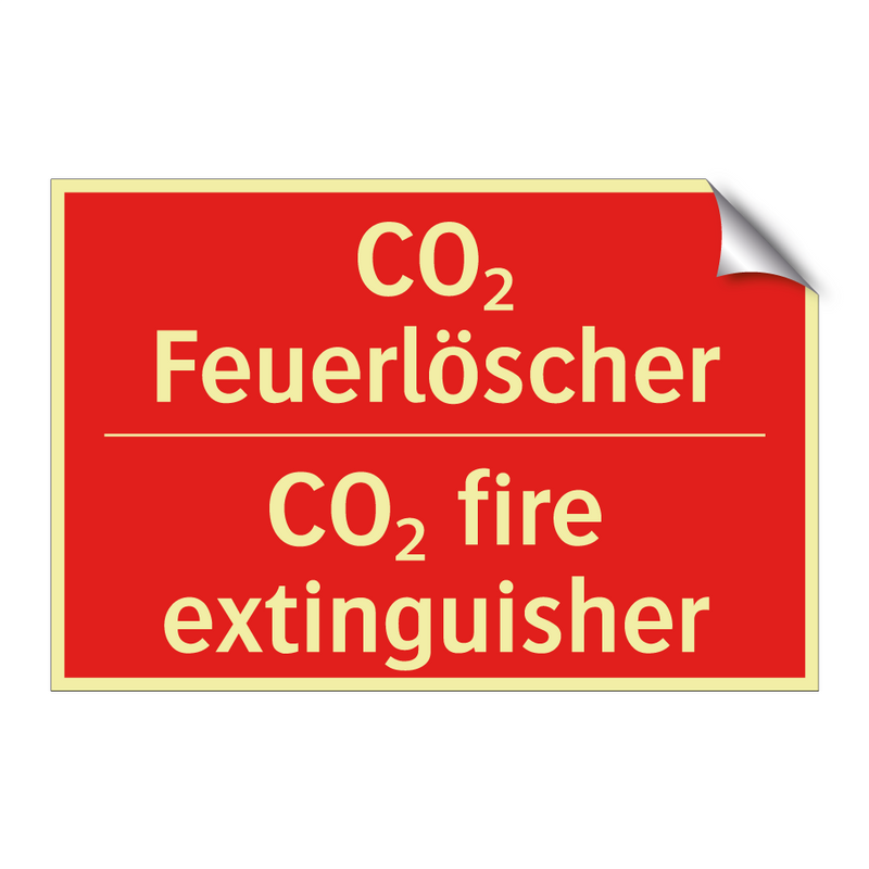 CO₂ Feuerlöscher - CO₂ fire extinguisher