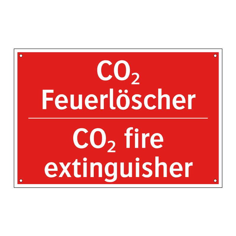 CO₂ Feuerlöscher - CO₂ fire extinguisher