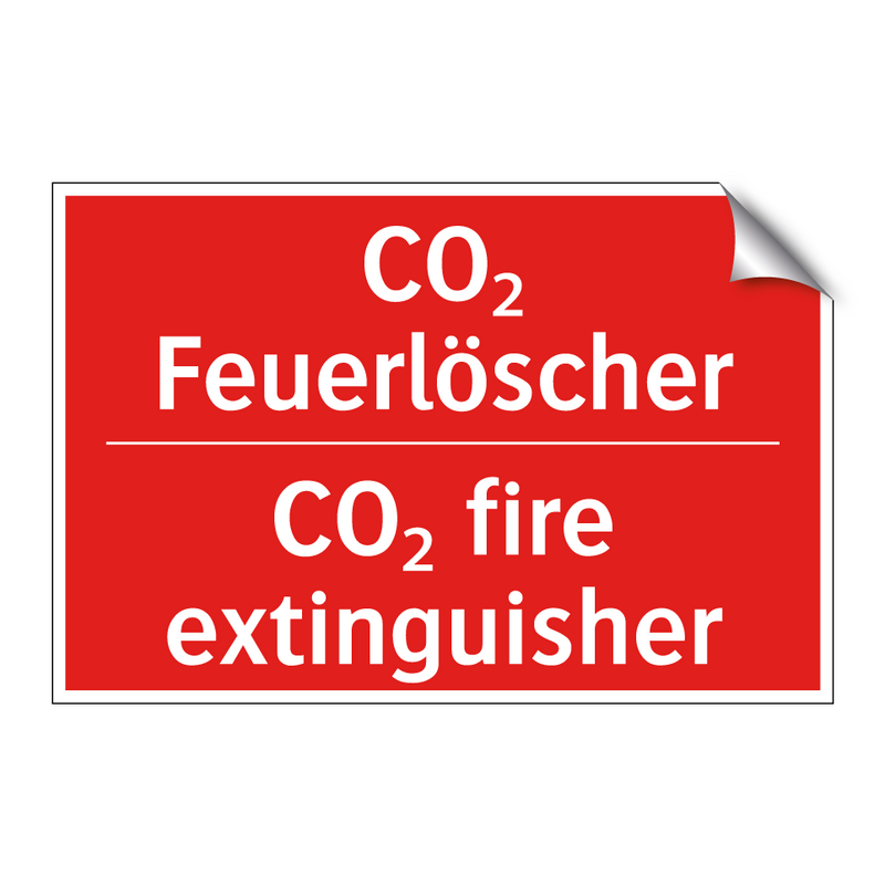 CO₂ Feuerlöscher - CO₂ fire extinguisher