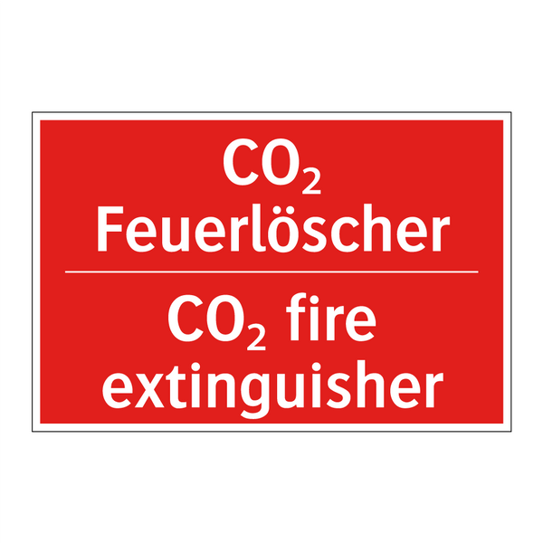 CO₂ Feuerlöscher - CO₂ fire extinguisher