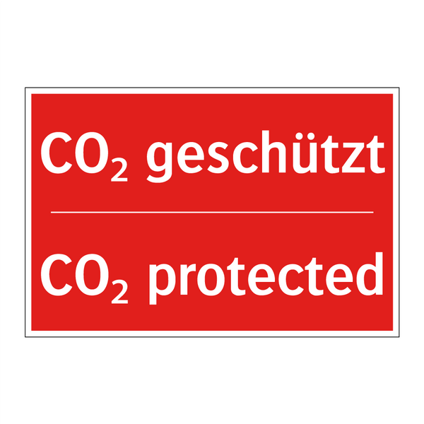 CO₂ geschützt - CO₂ protected