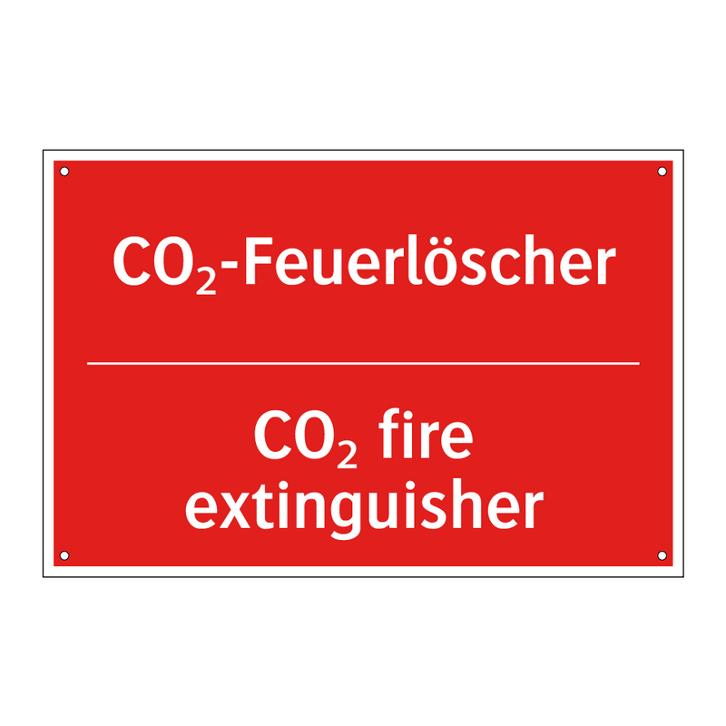 CO₂-Feuerlöscher - CO₂ fire extinguisher