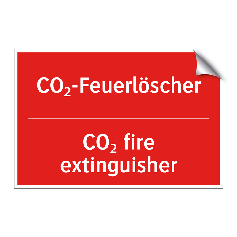 CO₂-Feuerlöscher - CO₂ fire extinguisher