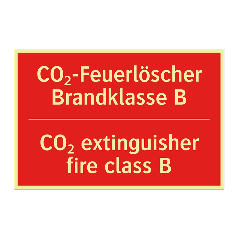 CO₂-Feuerlöscher Brandklasse B - CO₂ extinguisher fire class B