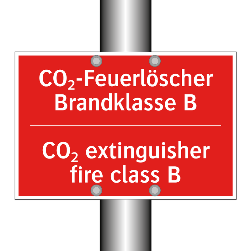 CO₂-Feuerlöscher Brandklasse B - CO₂ extinguisher fire class B