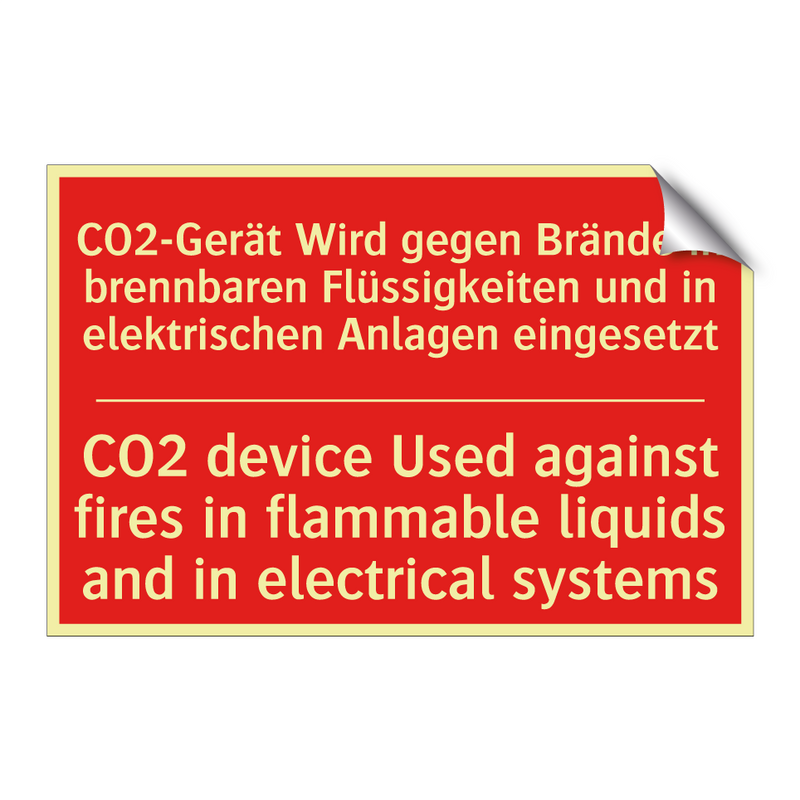 CO2-Gerät Wird gegen Brände in /.../ - CO2 device Used against fires /.../