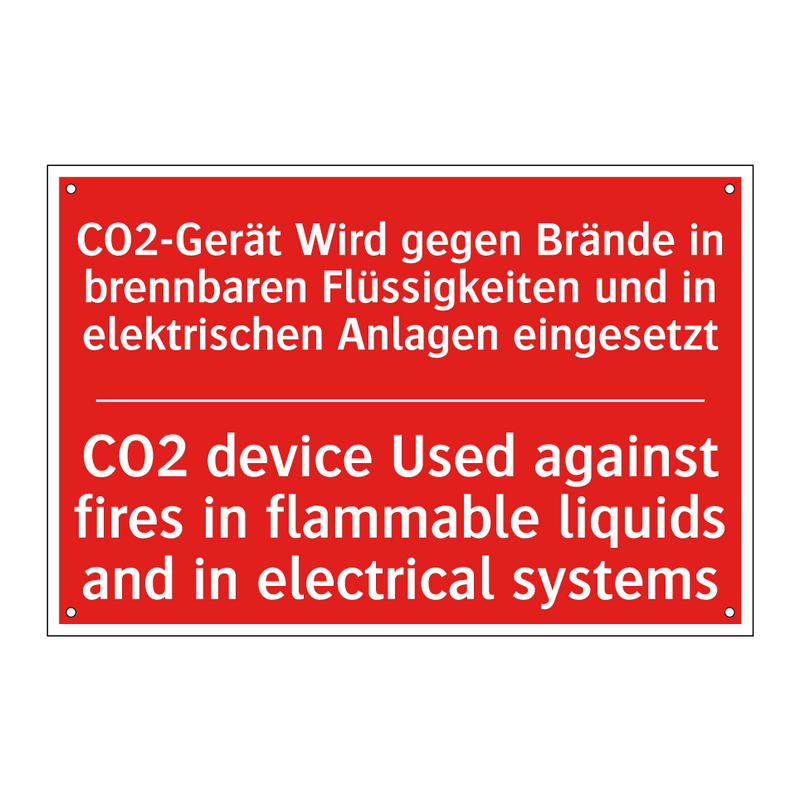 CO2-Gerät Wird gegen Brände in /.../ - CO2 device Used against fires /.../