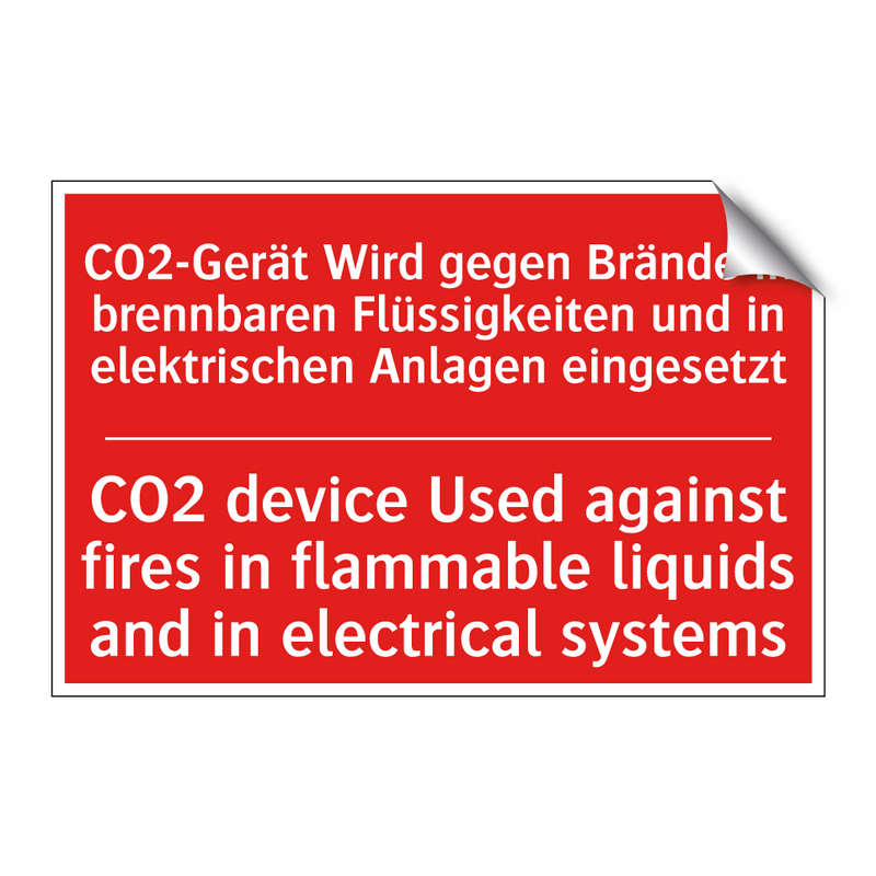 CO2-Gerät Wird gegen Brände in /.../ - CO2 device Used against fires /.../