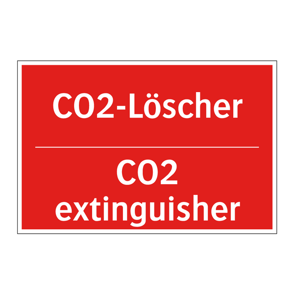 CO2-Löscher - CO2 extinguisher