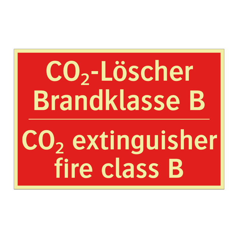 CO₂-Löscher Brandklasse B - CO₂ extinguisher fire class B