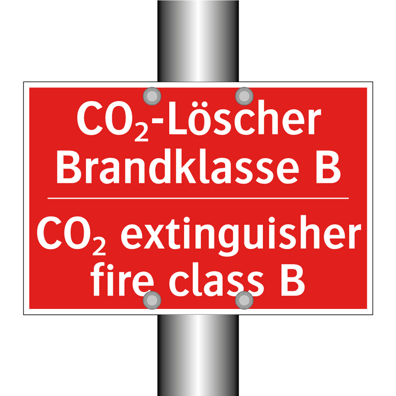 CO₂-Löscher Brandklasse B - CO₂ extinguisher fire class B