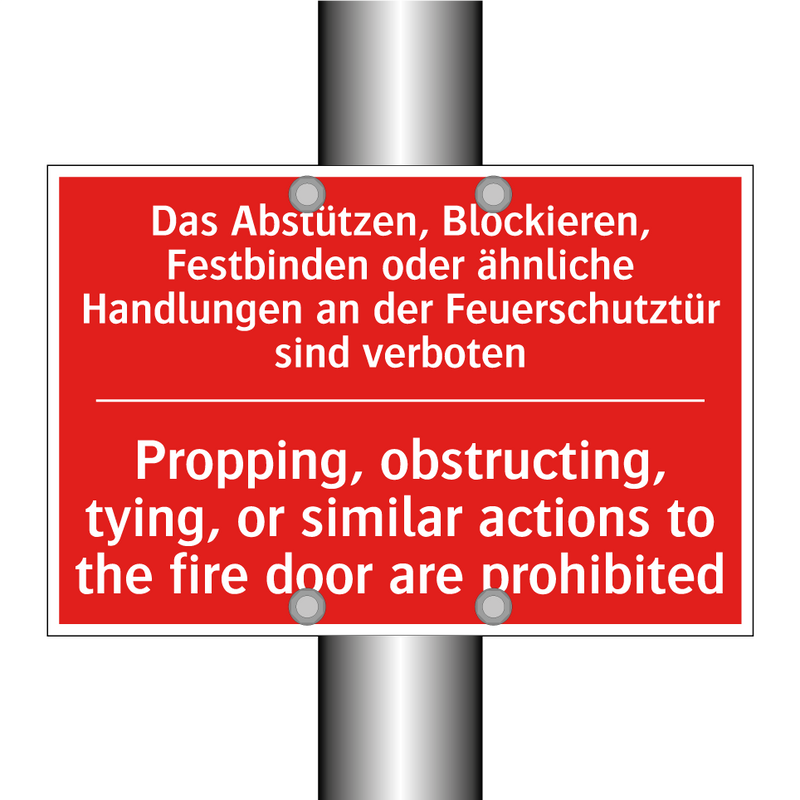 Das Abstützen, Blockieren, Festbinden /.../ - Propping, obstructing, tying, /.../