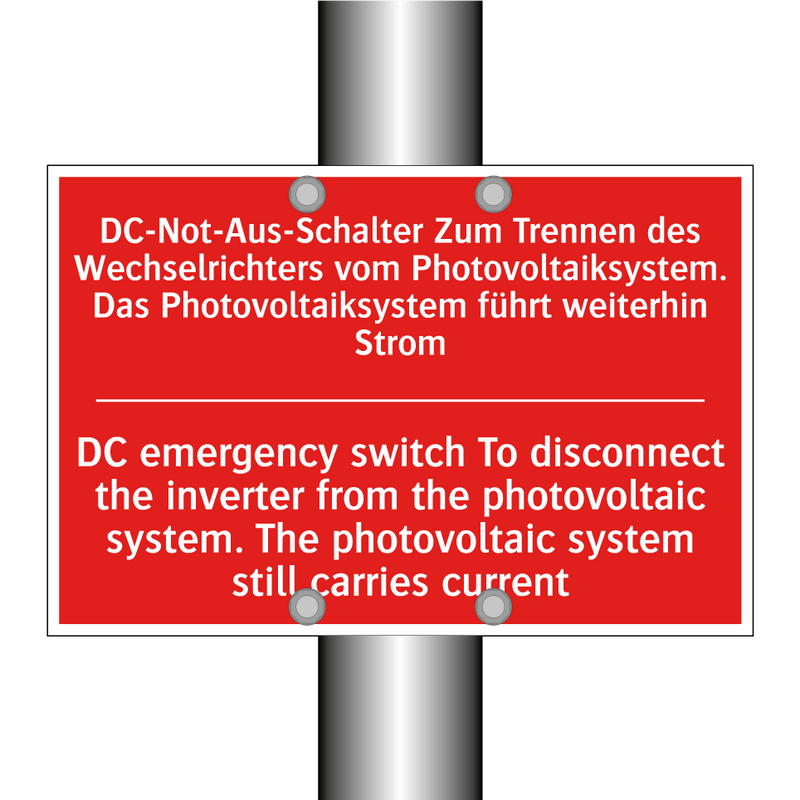 DC-Not-Aus-Schalter Zum Trennen /.../ - DC emergency switch To disconnect /.../