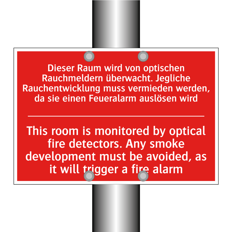 Dieser Raum wird von optischen /.../ - This room is monitored by optical /.../