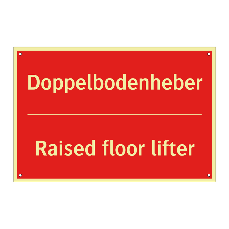 Doppelbodenheber - Raised floor lifter