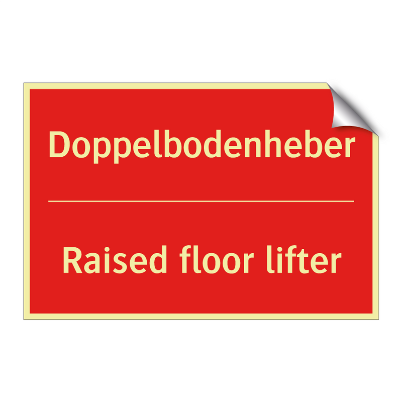 Doppelbodenheber - Raised floor lifter