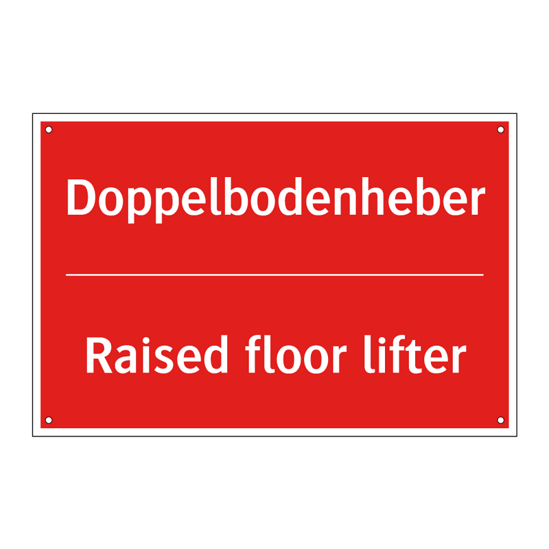 Doppelbodenheber - Raised floor lifter