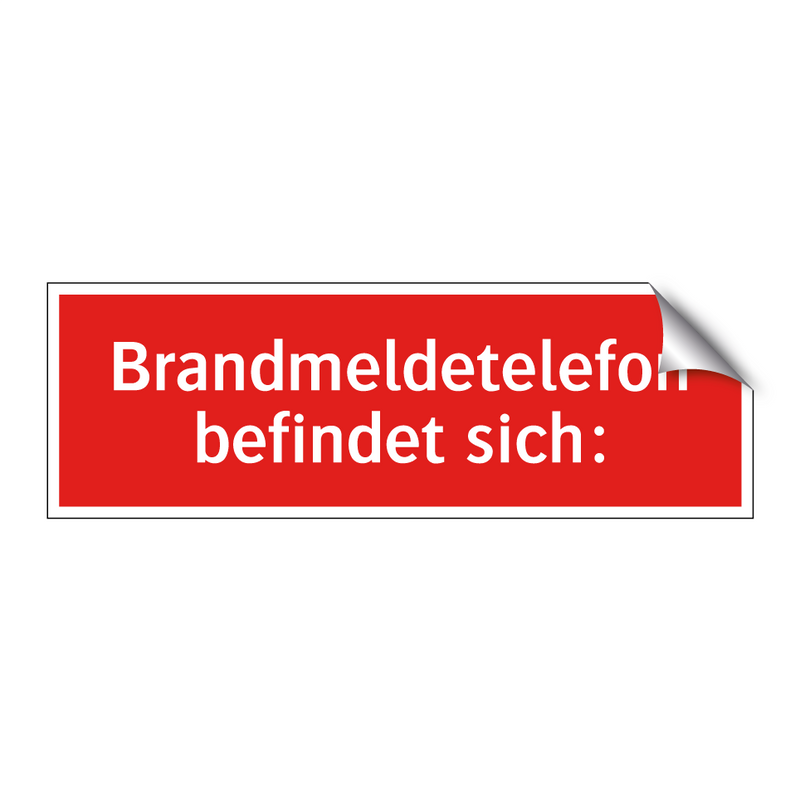 Brandmeldetelefon befindet sich: