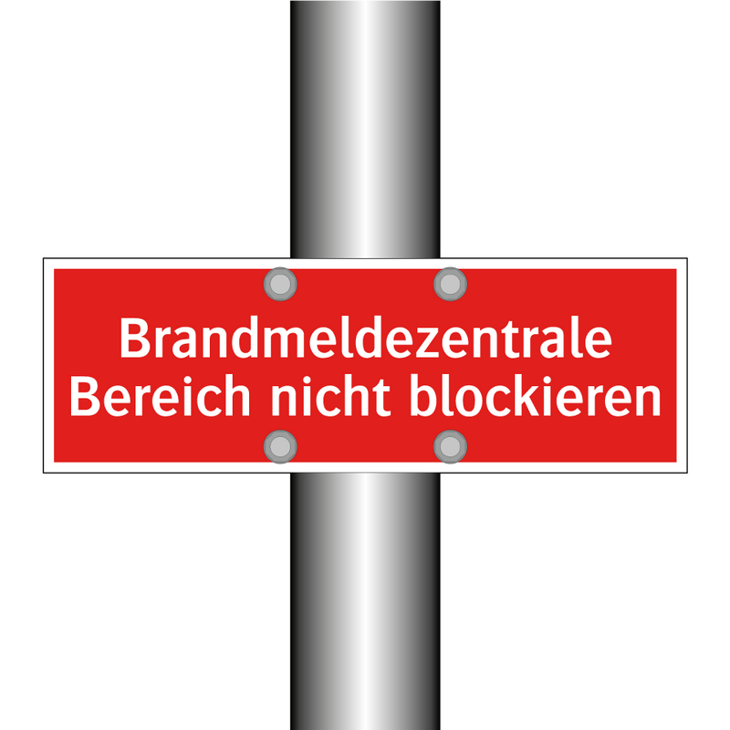 Brandmeldezentrale Bereich nicht blockieren