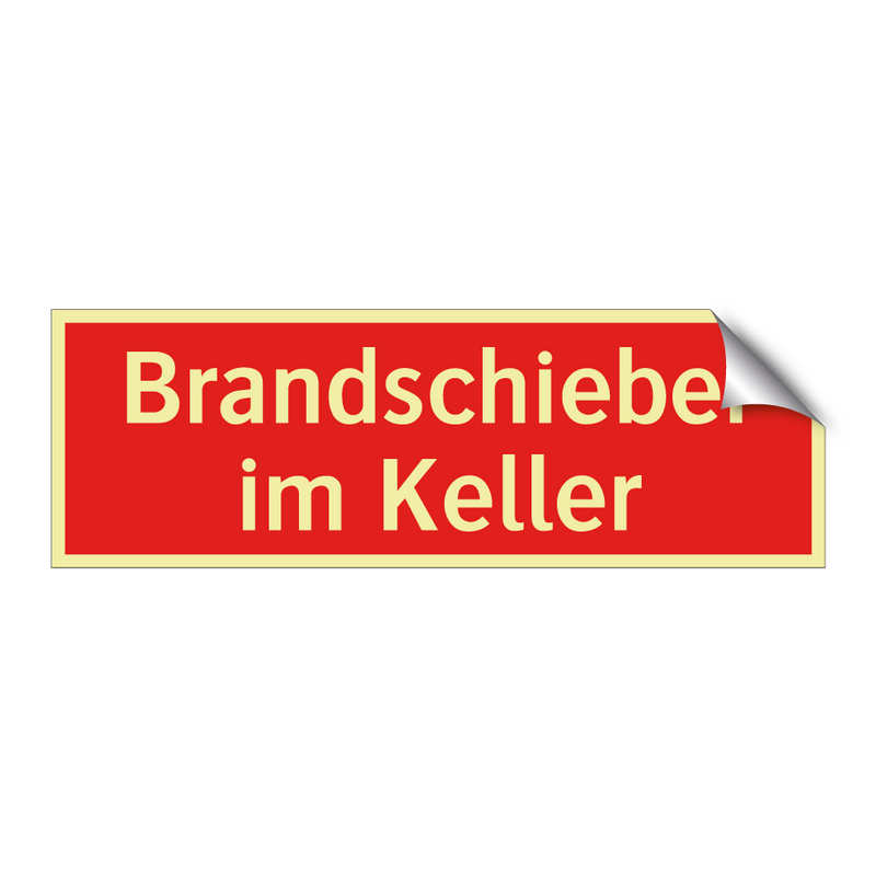 Brandschieber im Keller