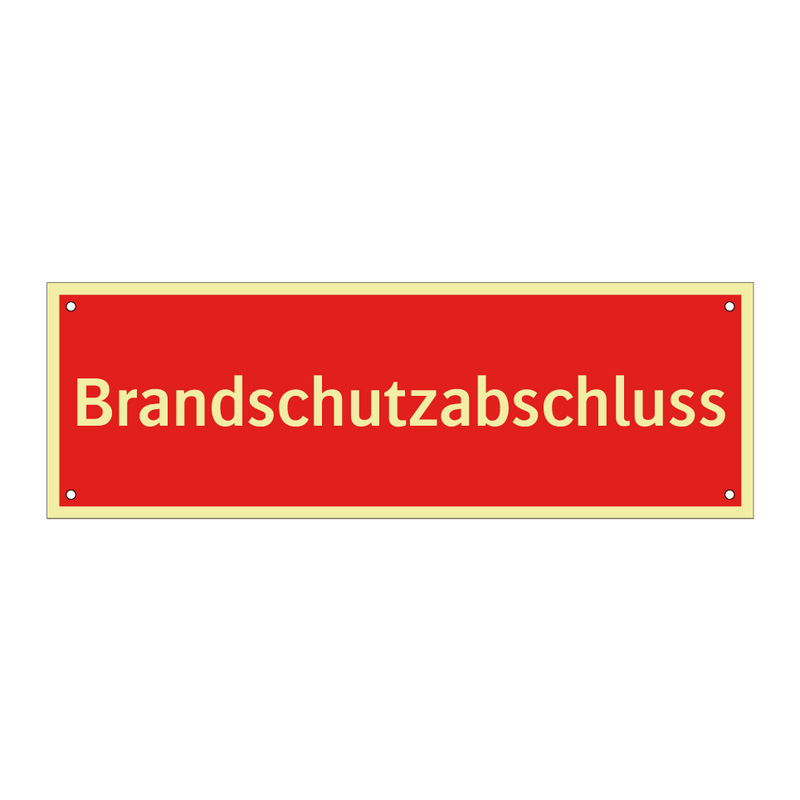 Brandschutzabschluss