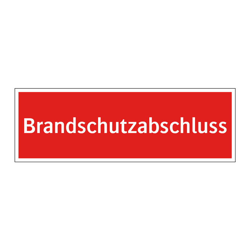 Brandschutzabschluss