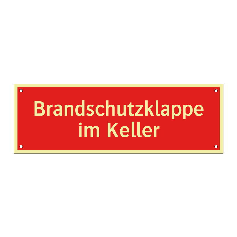 Brandschutzklappe im Keller