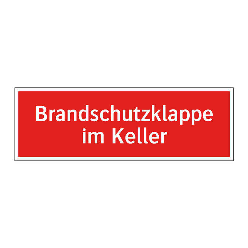 Brandschutzklappe im Keller